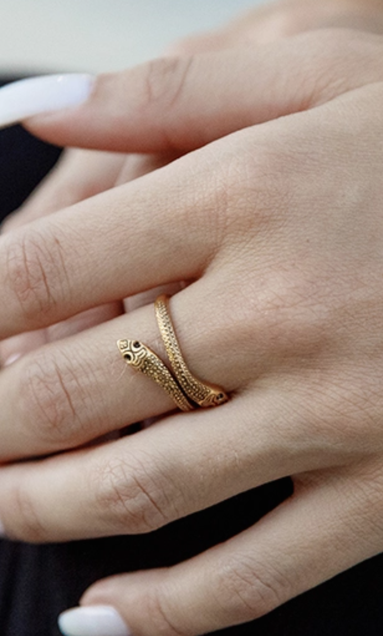 Ornamental Snake Ring-Rings-ornamental things-The Silo Boutique, Women's Fashion Boutique Located in Warren and Grand Forks North Dakota