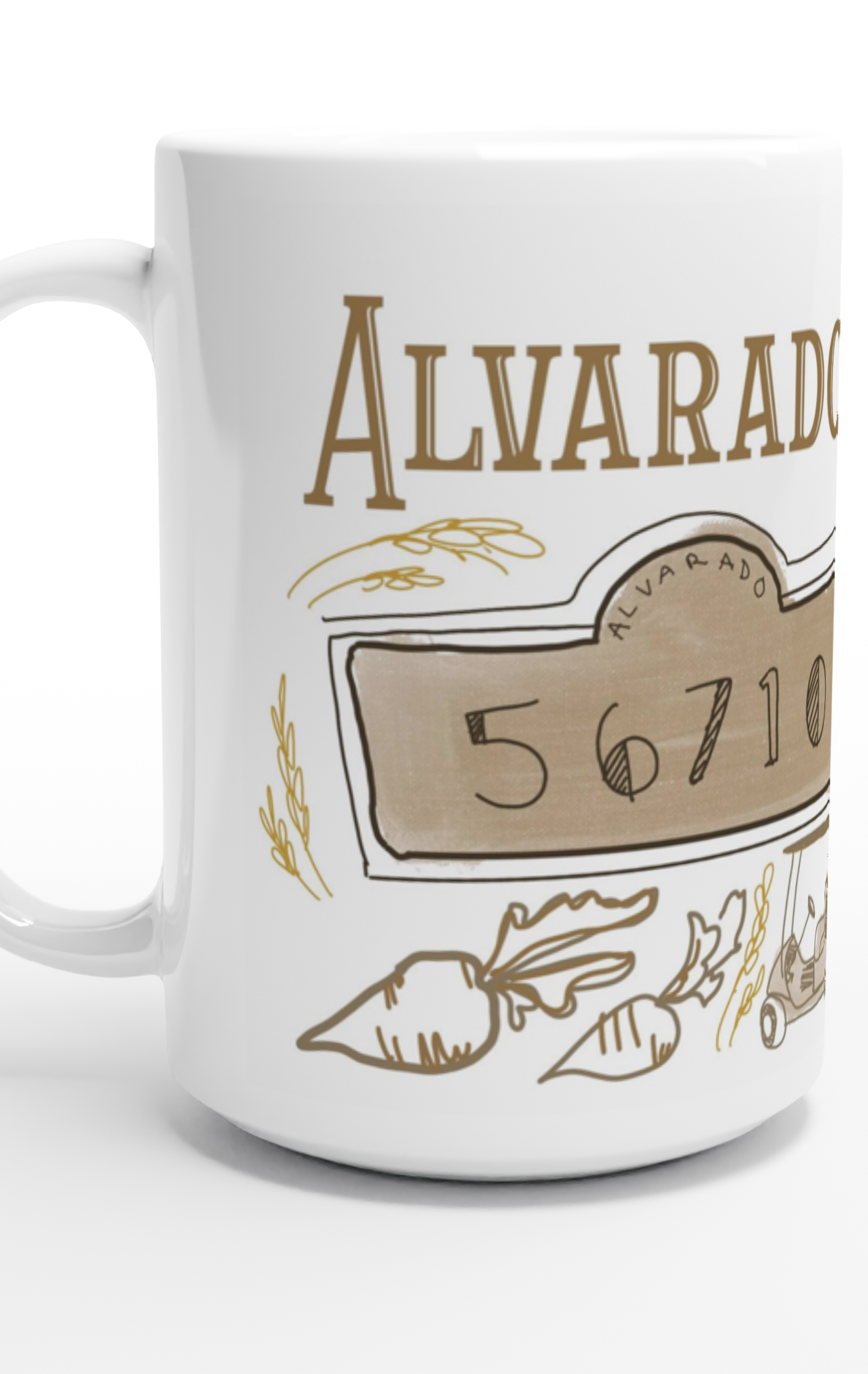 Alvarado Coffee Mug-Coffee Mugs-ivory and sage-The Silo Boutique, Women's Fashion Boutique Located in Warren and Grand Forks North Dakota