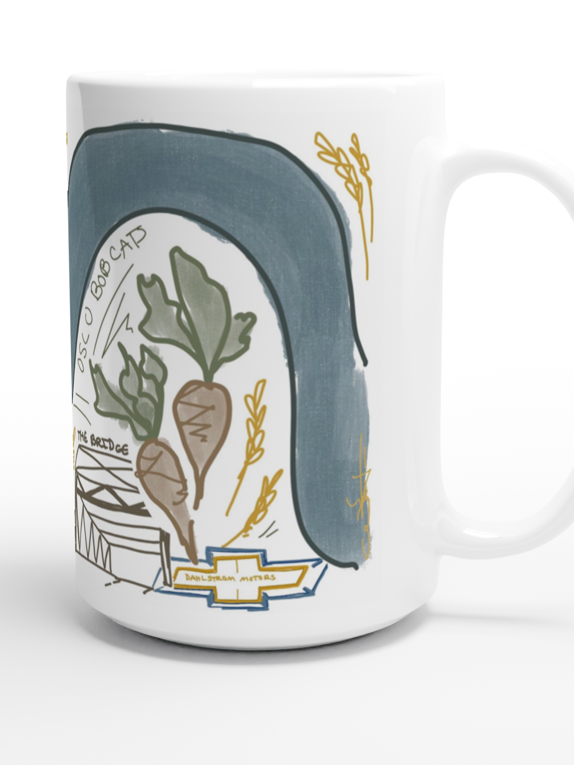 Oslo Coffee Mug-Coffee Mugs-ivory and sage-The Silo Boutique, Women's Fashion Boutique Located in Warren and Grand Forks North Dakota