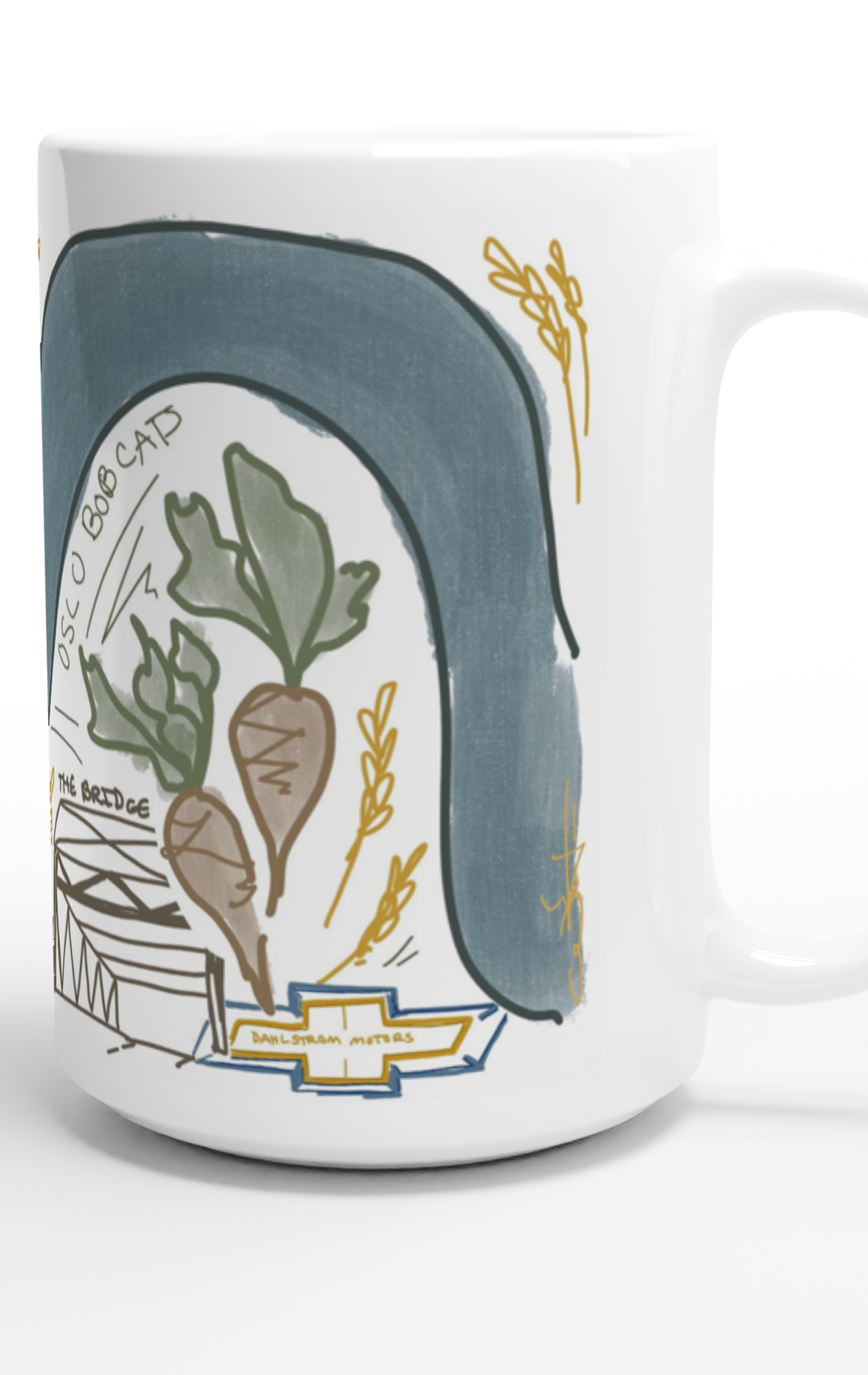 Oslo Coffee Mug-Coffee Mugs-ivory and sage-The Silo Boutique, Women's Fashion Boutique Located in Warren and Grand Forks North Dakota