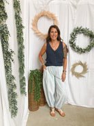 Allie Knit Sweater Tank Top-Navy-Tank Tops-allie Rose-The Silo Boutique, Women's Fashion Boutique Located in Warren and Grand Forks North Dakota