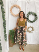 Callie Floral Print Skirt-Skirts-listicle-The Silo Boutique, Women's Fashion Boutique Located in Warren and Grand Forks North Dakota