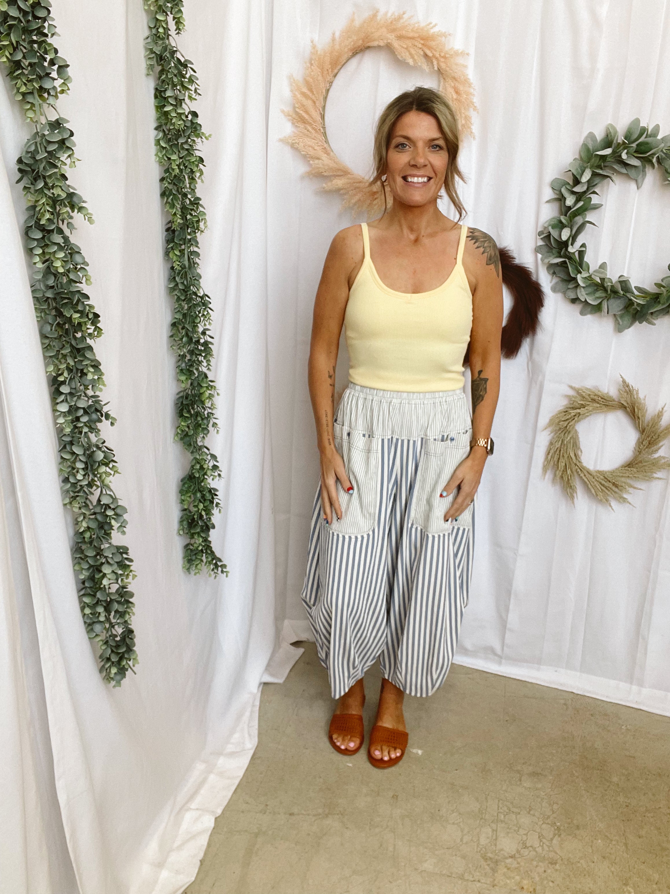 Cotierra Room Service Pants-Blue-Jeans-The Silo Boutique-The Silo Boutique, Women's Fashion Boutique Located in Warren and Grand Forks North Dakota