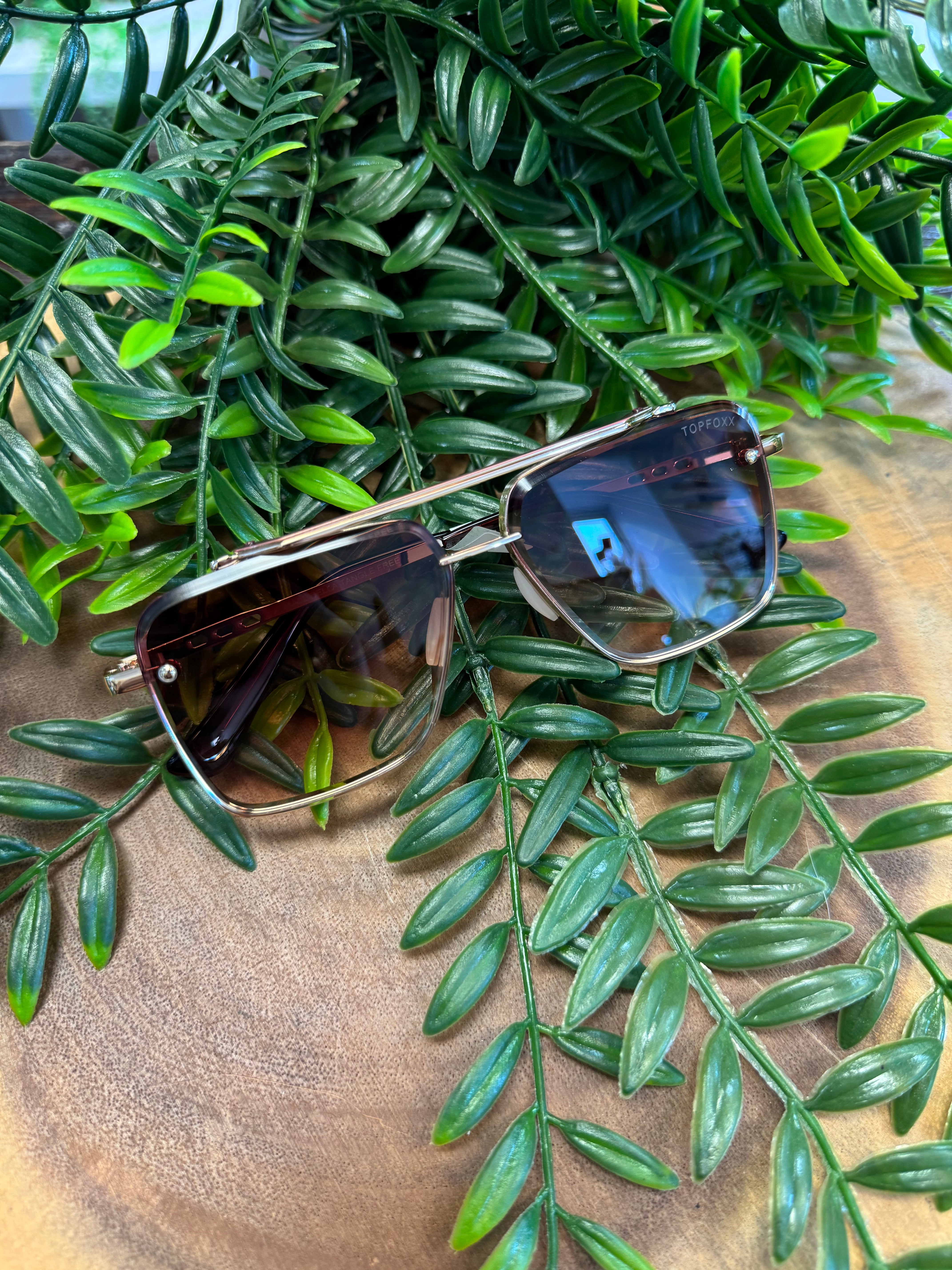 TopFoxx Small Bella Coffee Sunglasses-Sunglasses-topfoxx-The Silo Boutique, Women's Fashion Boutique Located in Warren and Grand Forks North Dakota
