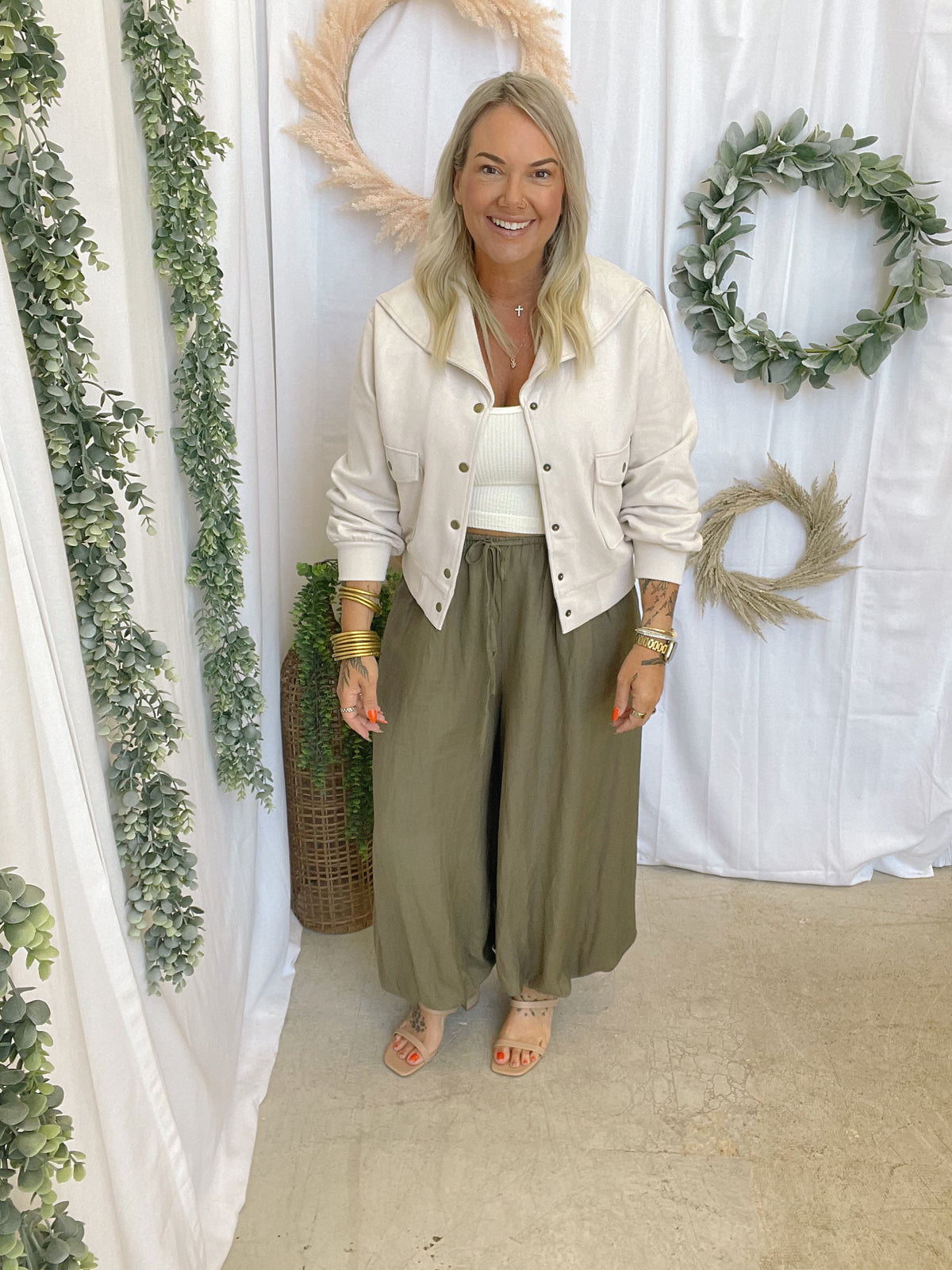 Curds Harem Pants-Pants-curds-The Silo Boutique, Women's Fashion Boutique Located in Warren and Grand Forks North Dakota