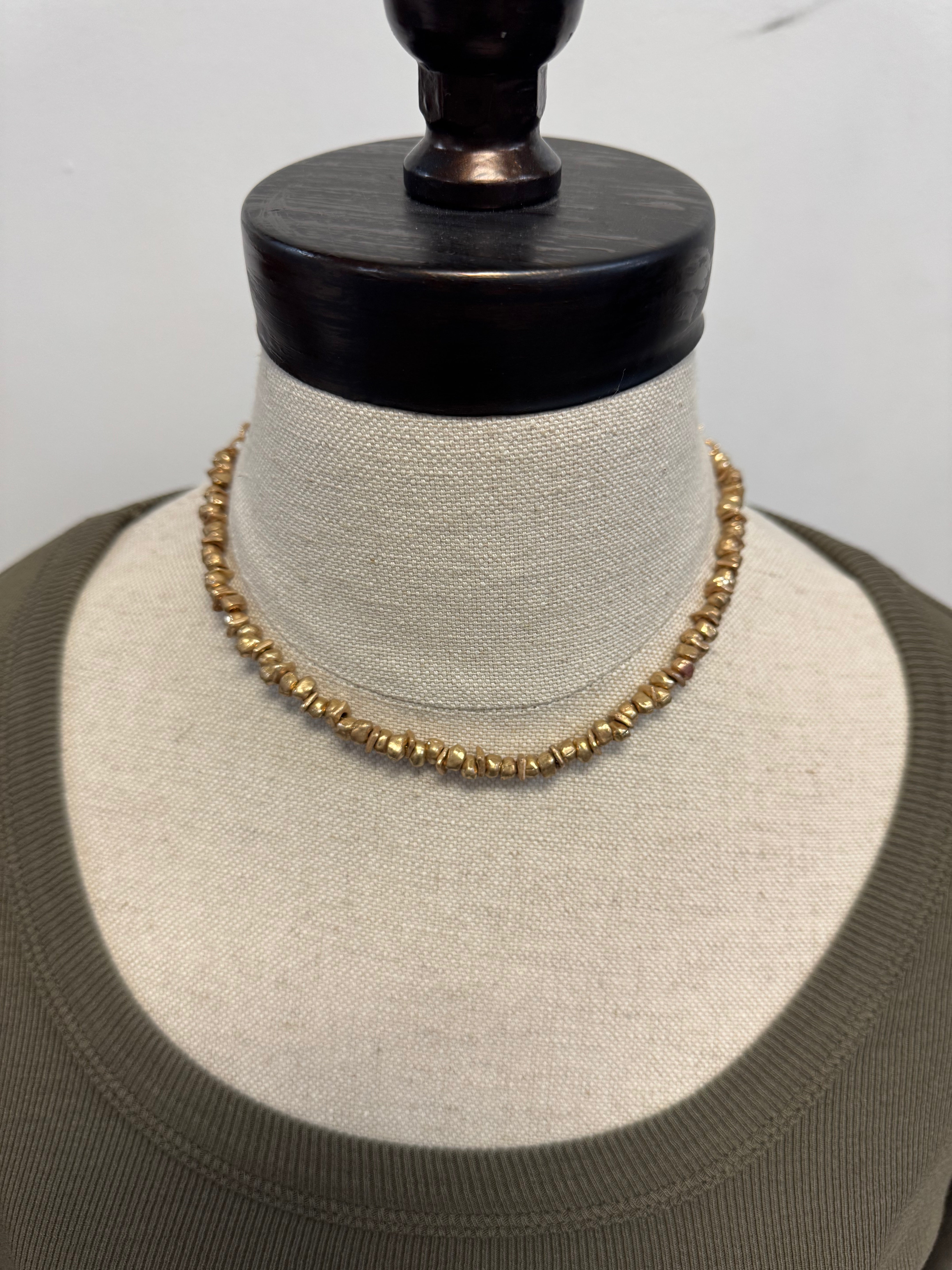 Joy Chiseled Gold Necklace-Necklaces-joy susan-The Silo Boutique, Women's Fashion Boutique Located in Warren and Grand Forks North Dakota