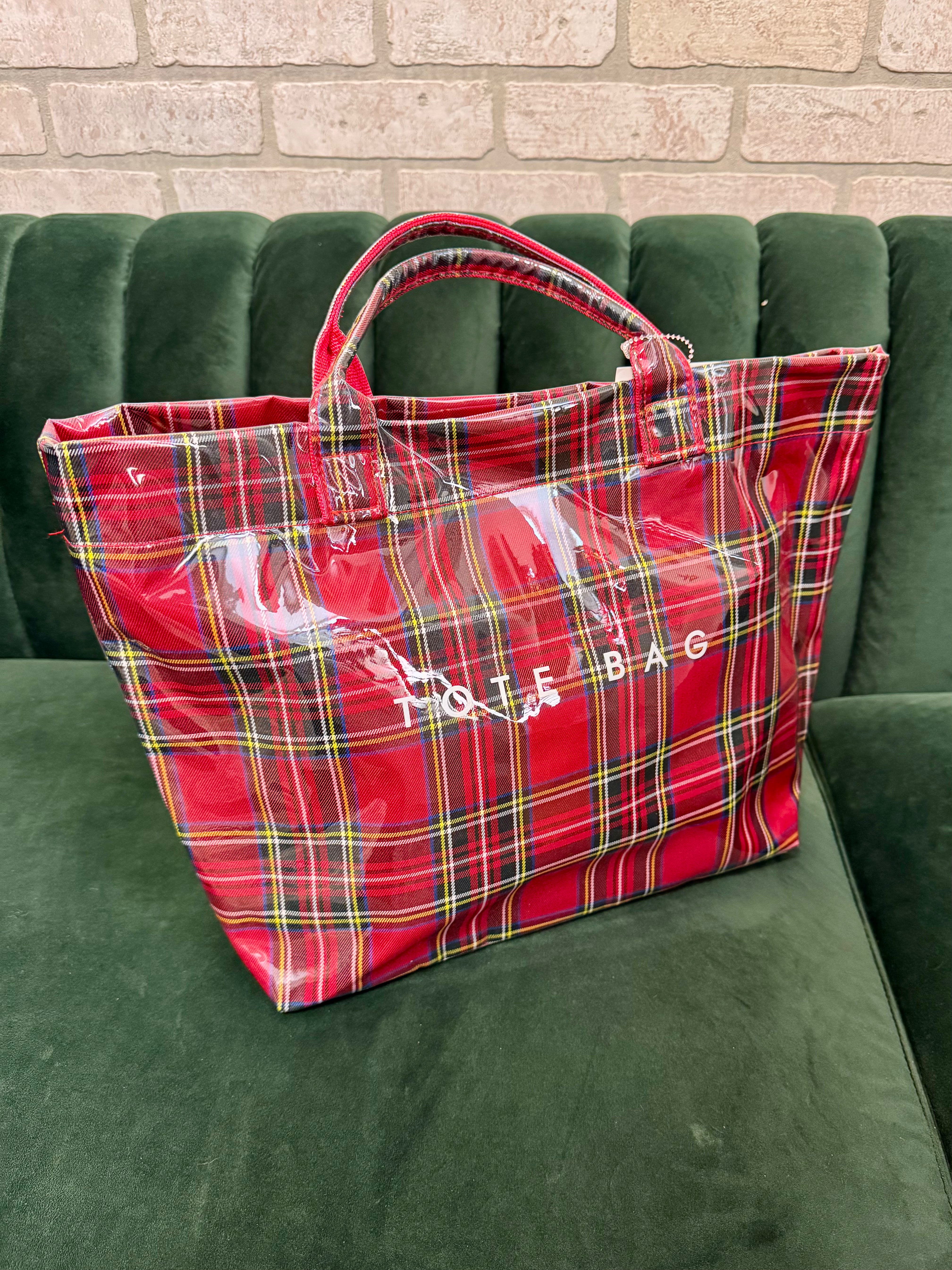 Kaydee Tote Purse-Plaid-Purses-kaydee-The Silo Boutique, Women's Fashion Boutique Located in Warren and Grand Forks North Dakota