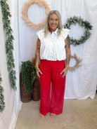 Ruby Wide Leg Pants-Pants-entro-The Silo Boutique, Women's Fashion Boutique Located in Warren and Grand Forks North Dakota