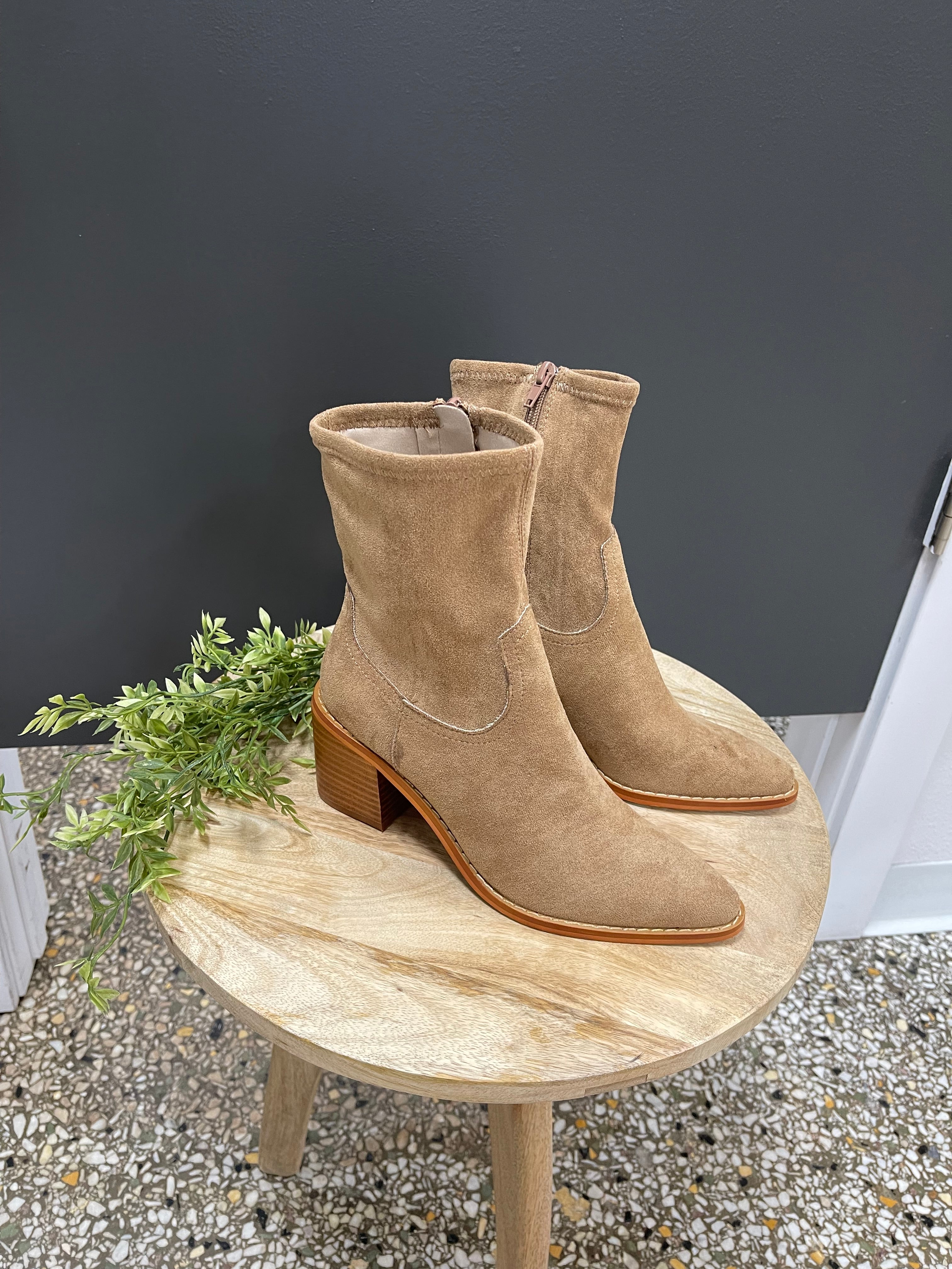 Oasis Society Vienna Boot-Latte-Boots-oasis society-The Silo Boutique, Women's Fashion Boutique Located in Warren and Grand Forks North Dakota
