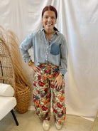 Floral Tapestry Pants-Jeans-eesome-The Silo Boutique, Women's Fashion Boutique Located in Warren and Grand Forks North Dakota