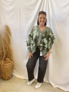 Camo Olive Cardigan-Cardigans-bucketlist-The Silo Boutique, Women's Fashion Boutique Located in Warren and Grand Forks North Dakota