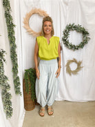 Monkey Washed Denim Jogger Pants-Jeans-eesome-The Silo Boutique, Women's Fashion Boutique Located in Warren and Grand Forks North Dakota