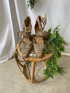 MiiM Hendrix Bootie-Taupe-Boots-miracle mile-The Silo Boutique, Women's Fashion Boutique Located in Warren and Grand Forks North Dakota