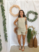Peni Polka Dot Shorts-Shorts-entro-The Silo Boutique, Women's Fashion Boutique Located in Warren and Grand Forks North Dakota