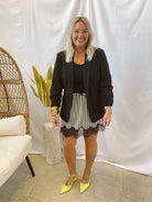 Classic Black Blazer-Blazers-eesome-The Silo Boutique, Women's Fashion Boutique Located in Warren and Grand Forks North Dakota