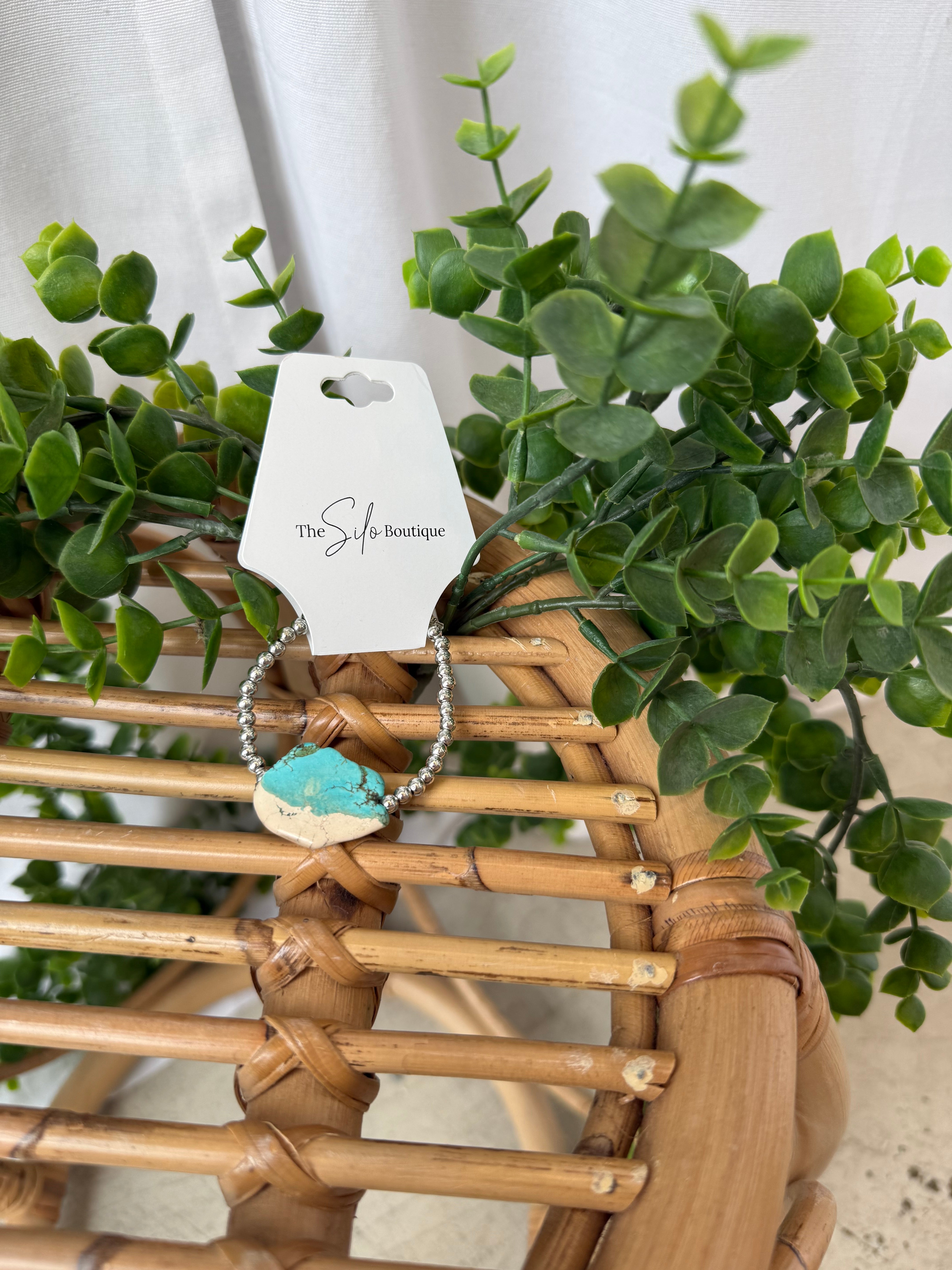 Ragin Turquoise Bracelet-Bracelets-faire-The Silo Boutique, Women's Fashion Boutique Located in Warren and Grand Forks North Dakota