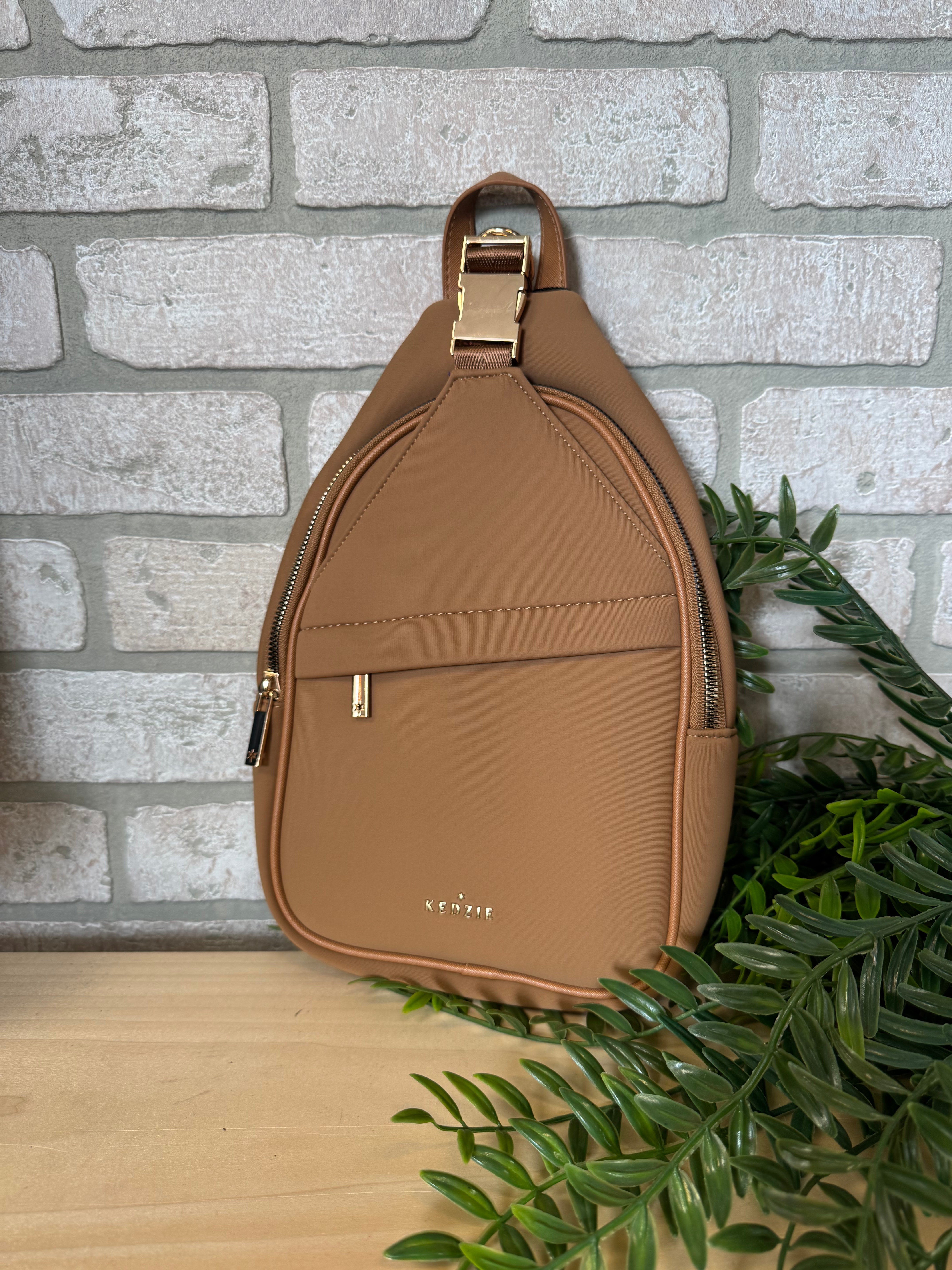 Kedzie Sling Purse-Tan-Purses-dm-The Silo Boutique, Women's Fashion Boutique Located in Warren and Grand Forks North Dakota