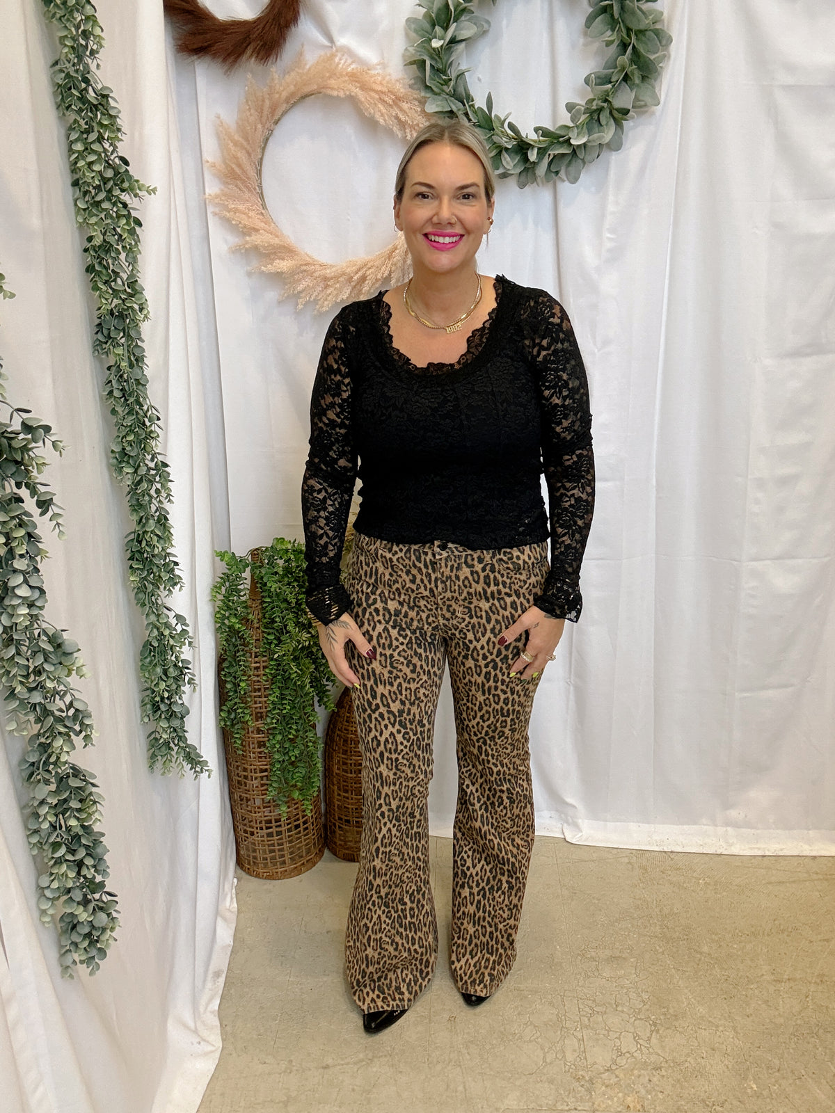 Cotierra Lace Top-Black-Long Sleeve Tops-cotierra-The Silo Boutique, Women's Fashion Boutique Located in Warren and Grand Forks North Dakota