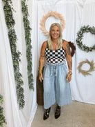 Pretty Bash Checker Mesh Tank Top-Tank Tops-pretty bash-The Silo Boutique, Women's Fashion Boutique Located in Warren and Grand Forks North Dakota