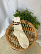 Off White Throwback Socks-sock-very j-The Silo Boutique, Women's Fashion Boutique Located in Warren and Grand Forks North Dakota