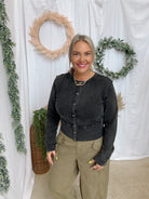 Beth Mineral Wash Cardigan-Long Sleeve Tops-eesome-The Silo Boutique, Women's Fashion Boutique Located in Warren and Grand Forks North Dakota