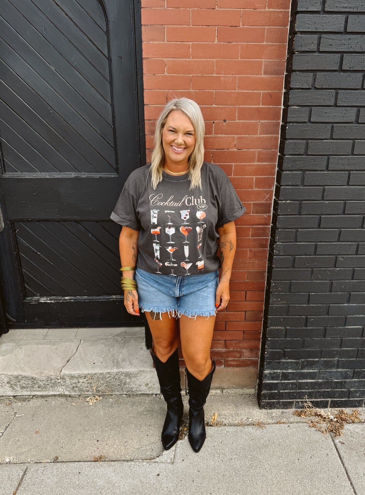 Girl Dangerous Cocktail Club Tee-Final Sale-Graphic Tees-girl dangerous-The Silo Boutique, Women's Fashion Boutique Located in Warren and Grand Forks North Dakota