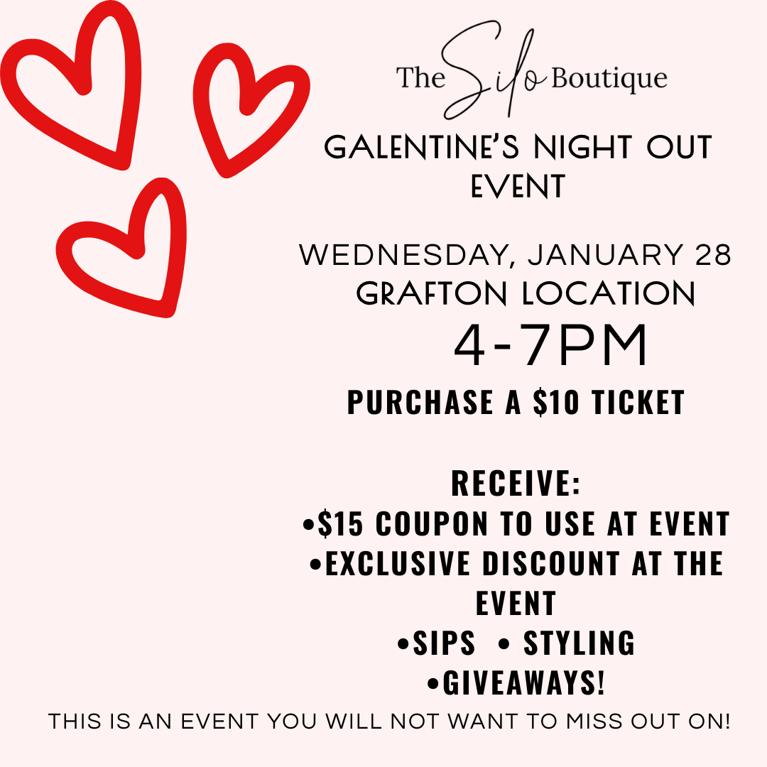 Galentine's in Grafton Event-GRAFTON-event-The Silo Boutique-The Silo Boutique, Women's Fashion Boutique Located in Warren and Grand Forks North Dakota