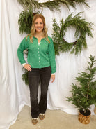 The Classic Staple Cardigan-Kelly Green-Cardigans-mimosa-The Silo Boutique, Women's Fashion Boutique Located in Warren and Grand Forks North Dakota