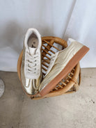 Gold Modern Sneakers-Final Sale-Sneakers-Forever Link-The Silo Boutique, Women's Fashion Boutique Located in Warren and Grand Forks North Dakota