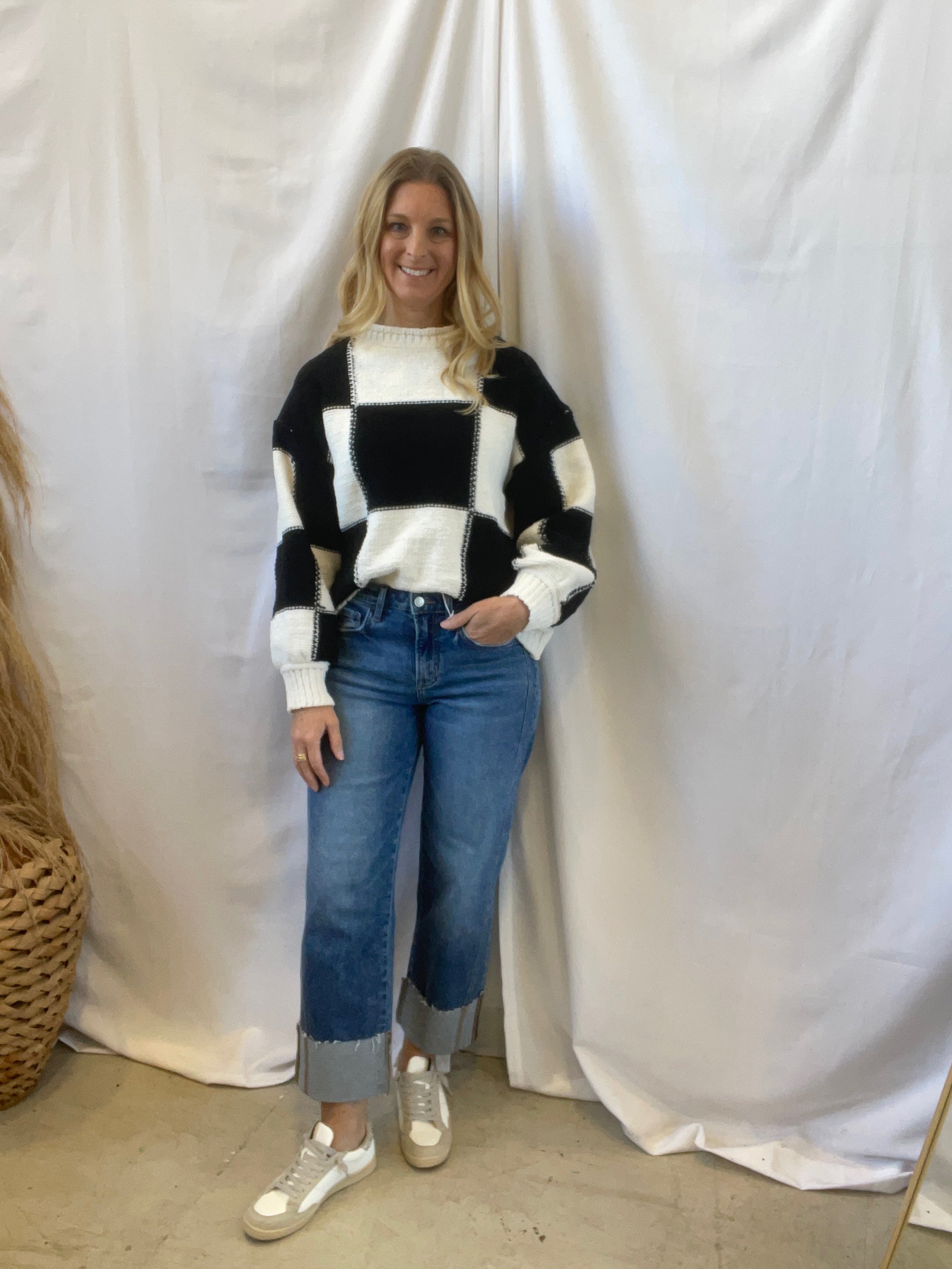 Lovervet Defeating Cuffed Barrel Jeans-Final Sale-Jeans-lovervet-The Silo Boutique, Women's Fashion Boutique Located in Warren and Grand Forks North Dakota