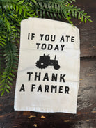Thank a Farmer Tea Towel-Tea Towels-primitives-The Silo Boutique, Women's Fashion Boutique Located in Warren and Grand Forks North Dakota