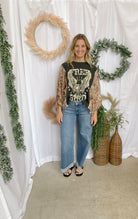 Free Bird Kaftan Graphic Top-Short Sleeve Tops-zutter-The Silo Boutique, Women's Fashion Boutique Located in Warren and Grand Forks North Dakota