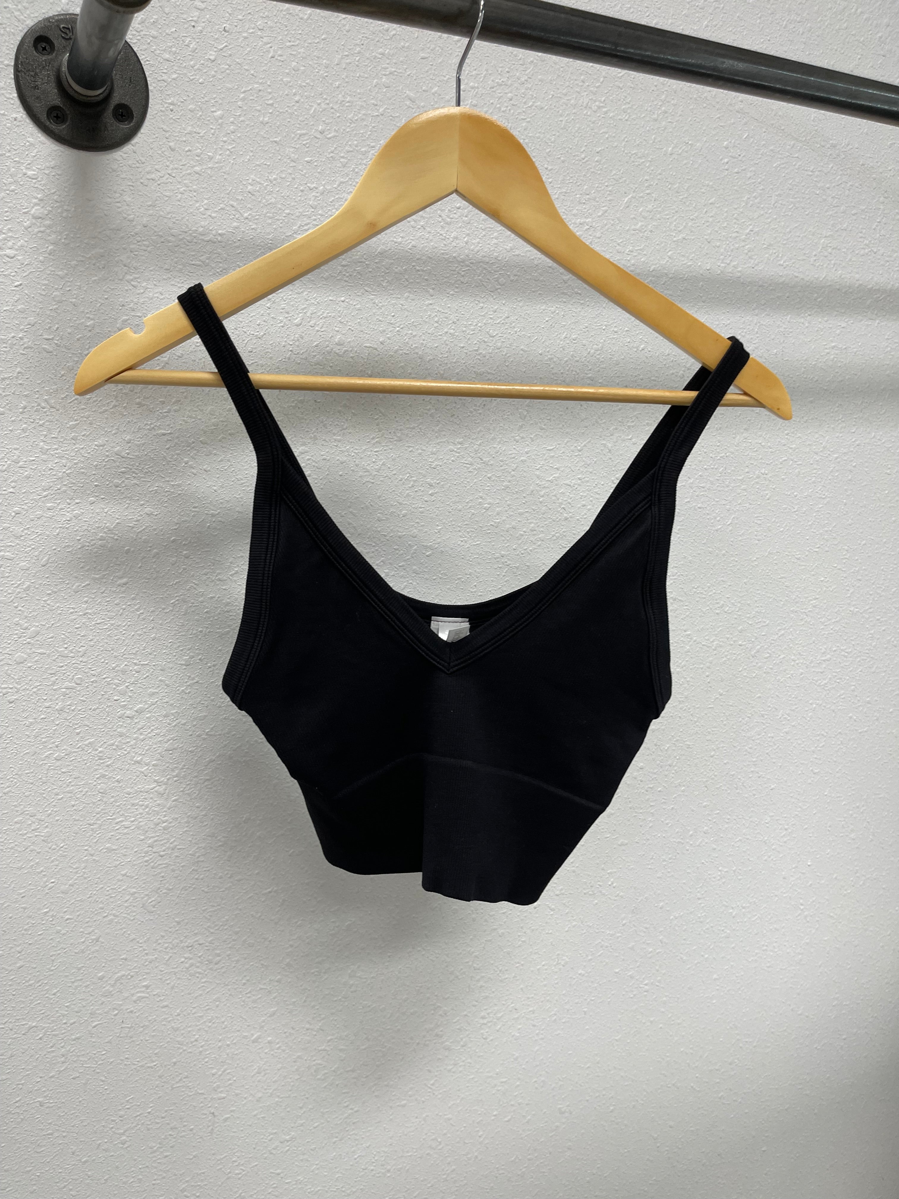 NikiBiki Ribbed V-Neck Bra Top-Bralettes-nikibiki-The Silo Boutique, Women's Fashion Boutique Located in Warren and Grand Forks North Dakota