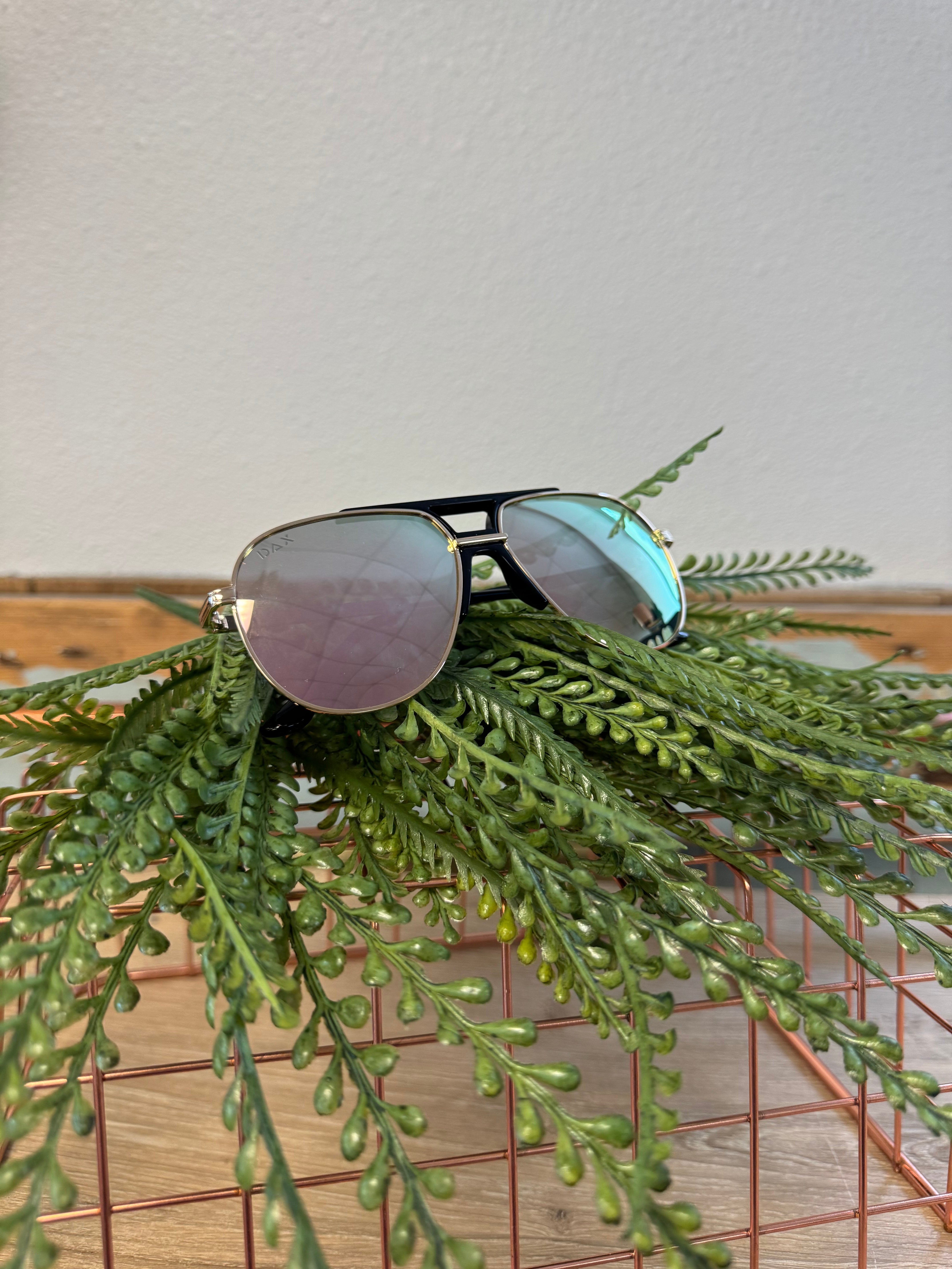 Dax Brooks Gold Sunglasses-Sunglasses-dax-The Silo Boutique, Women's Fashion Boutique Located in Warren and Grand Forks North Dakota