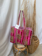 Quilted Bag-Pink Tiger-Purses-faire-The Silo Boutique, Women's Fashion Boutique Located in Warren and Grand Forks North Dakota
