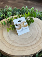 Gold Dipped Layered Earrings-Earrings-Fame-The Silo Boutique, Women's Fashion Boutique Located in Warren and Grand Forks North Dakota