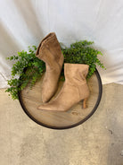 Hutton Kitten Heel Suede Boot-Tan-Boots-Forever Link-The Silo Boutique, Women's Fashion Boutique Located in Warren and Grand Forks North Dakota