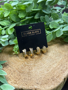 Dipped Pave Earring Set-Earrings-Fame-The Silo Boutique, Women's Fashion Boutique Located in Warren and Grand Forks North Dakota