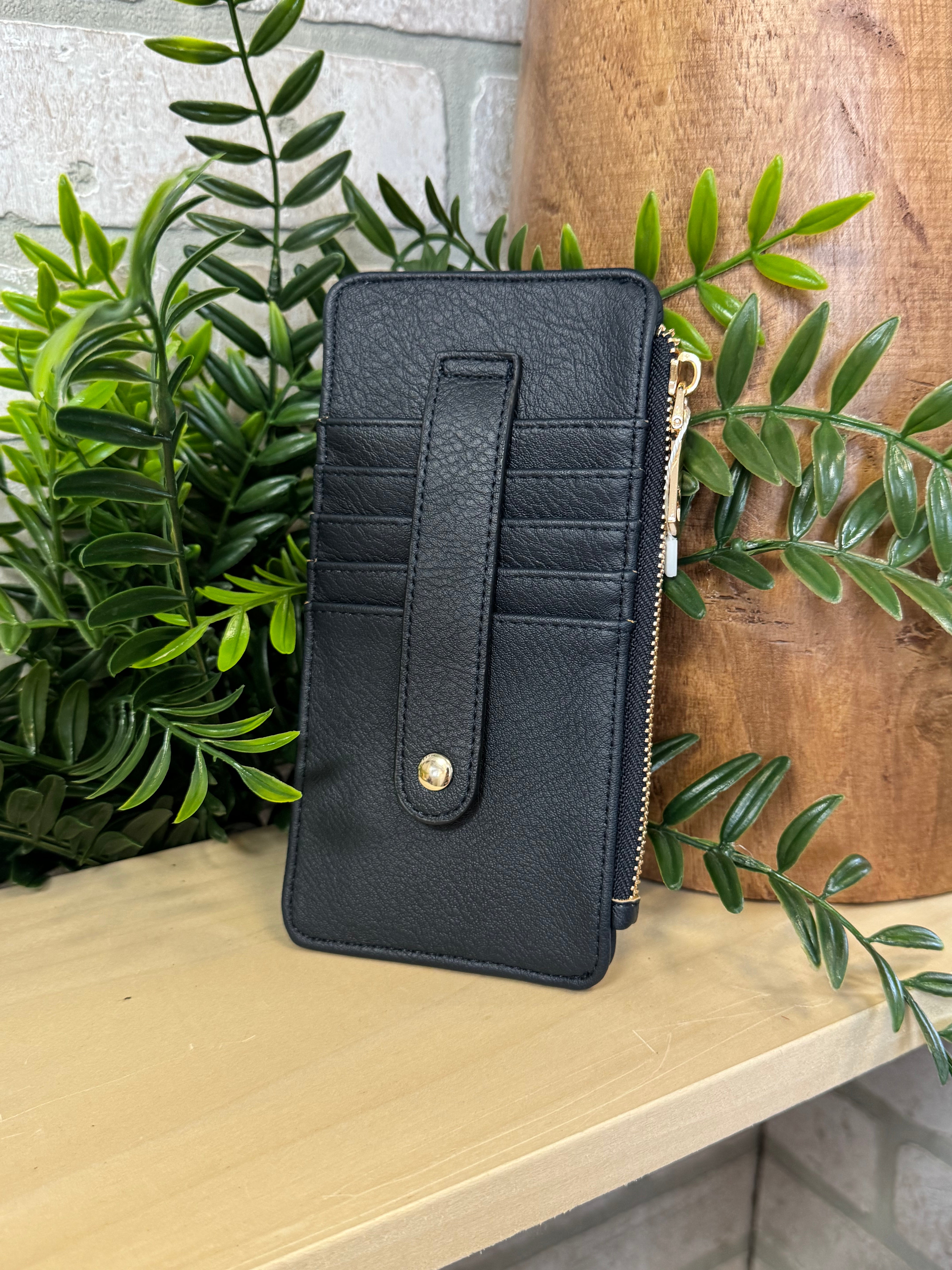 Jen and Co Saige Slim Card Wallet-Wallets-Jen and Co-The Silo Boutique, Women's Fashion Boutique Located in Warren and Grand Forks North Dakota