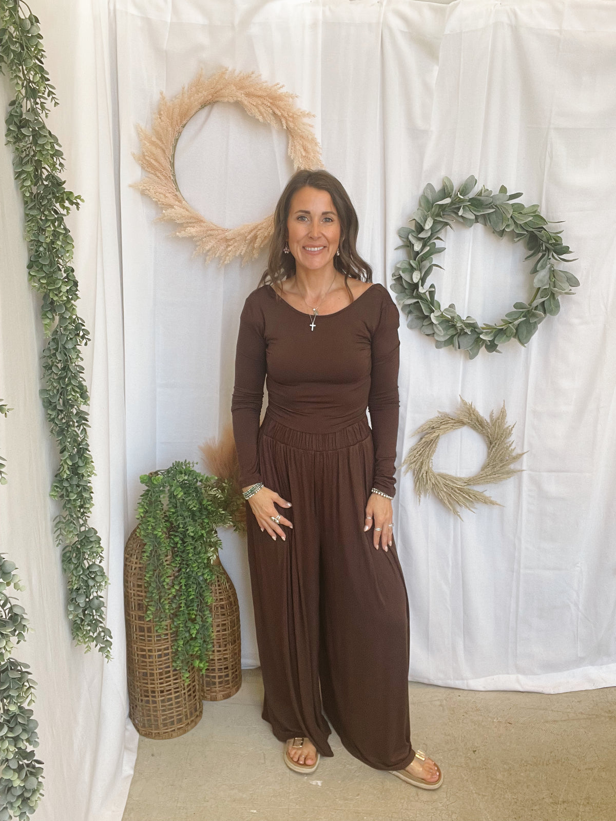 Kloey Set-Brown-Outfit Sets-hyfve-The Silo Boutique, Women's Fashion Boutique Located in Warren and Grand Forks North Dakota