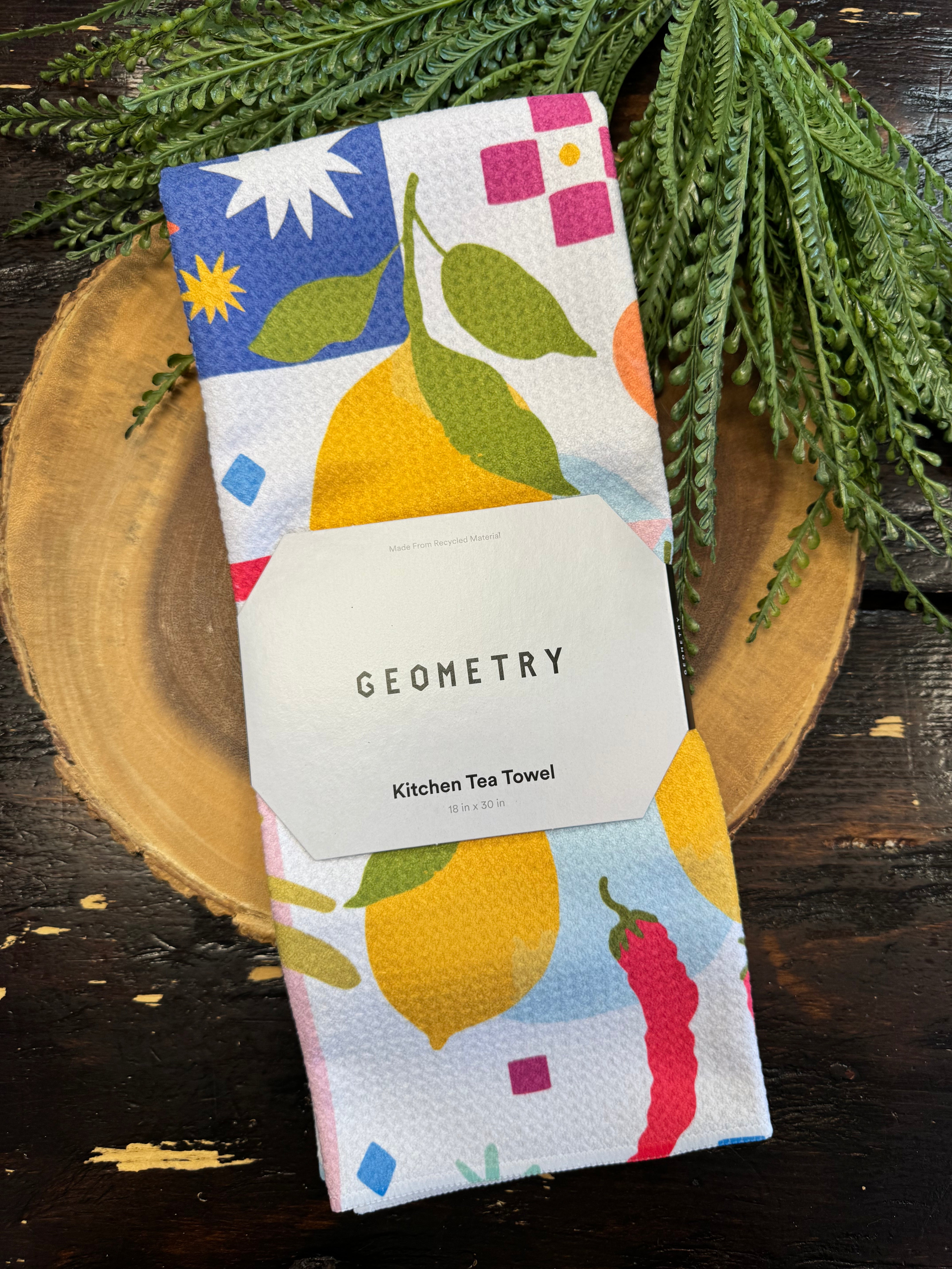 Geometry Tea Towel-dish cloth-geometry-The Silo Boutique, Women's Fashion Boutique Located in Warren and Grand Forks North Dakota