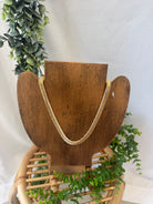 Checker and Gold Flip Necklace-The Silo Boutique-The Silo Boutique, Women's Fashion Boutique Located in Warren and Grand Forks North Dakota