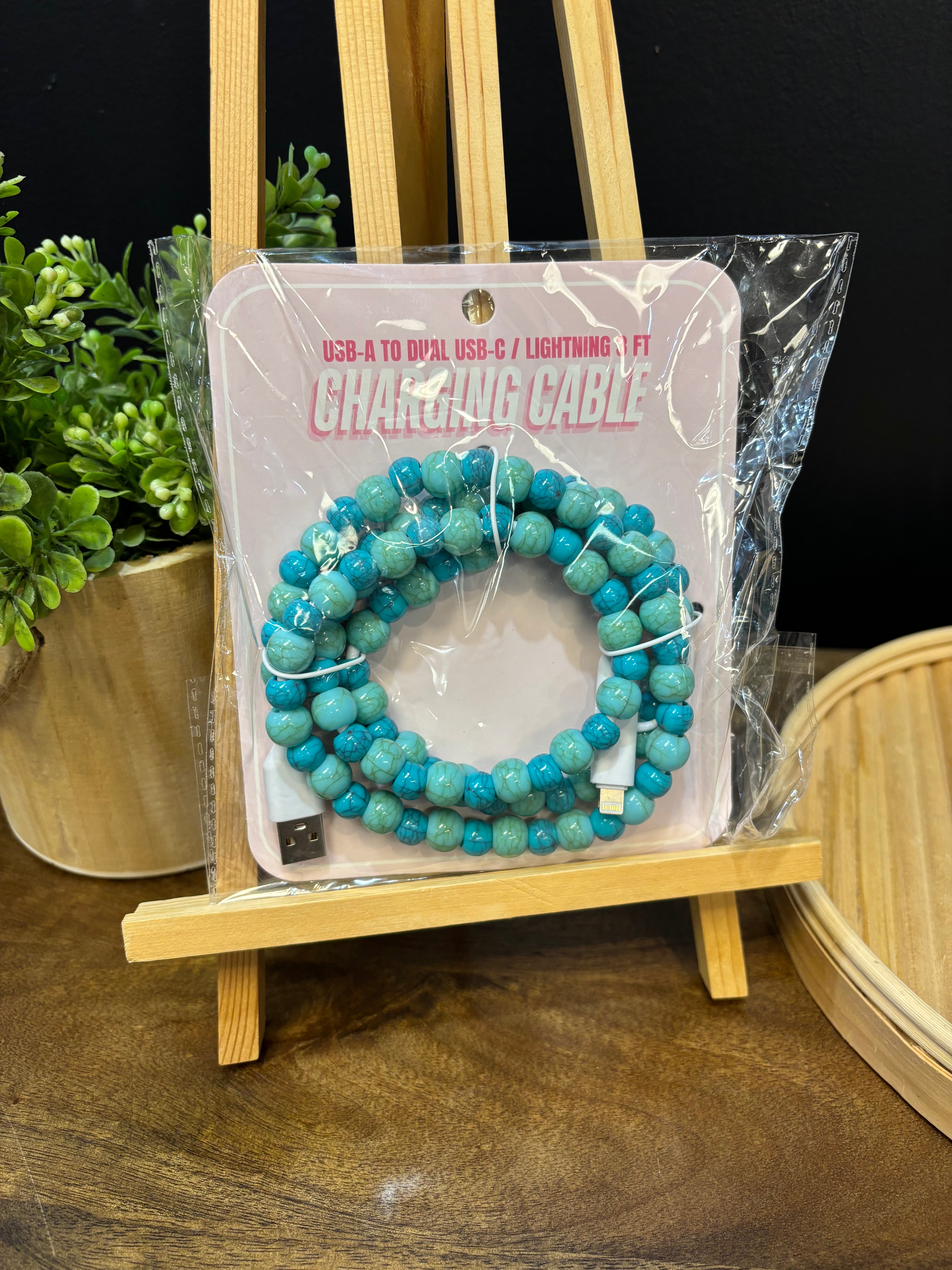 TikTok Fast Charging Cable-Turquoise-The Silo Boutique-The Silo Boutique, Women's Fashion Boutique Located in Warren and Grand Forks North Dakota