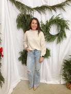 Vervet York Distressed Flare Jeans-Jeans-vervet-The Silo Boutique, Women's Fashion Boutique Located in Warren and Grand Forks North Dakota