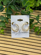Charlie Wire Layer Earrings - Gold-Earrings-Dallas Market-The Silo Boutique, Women's Fashion Boutique Located in Warren and Grand Forks North Dakota