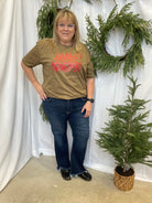 Merry Christmas Leopard Tee-Final Sale-Graphic Tees-Summer Tees-The Silo Boutique, Women's Fashion Boutique Located in Warren and Grand Forks North Dakota