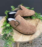 Oasis Society Toni Latte Clog-Clogs-oasis society-The Silo Boutique, Women's Fashion Boutique Located in Warren and Grand Forks North Dakota