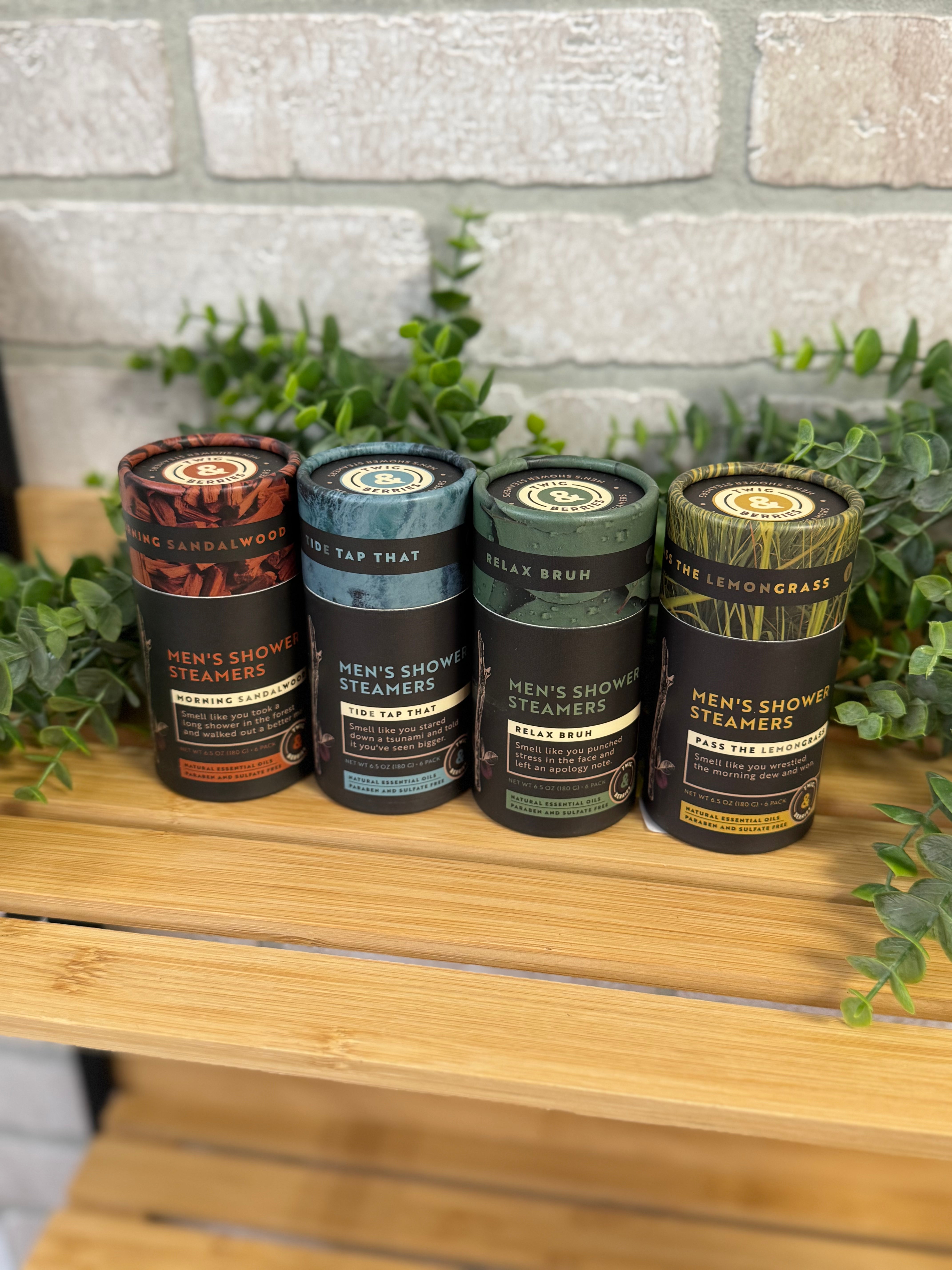 Brodeo Twig & Berries Men's Shower Steamers-Shower Steamers-dm-The Silo Boutique, Women's Fashion Boutique Located in Warren and Grand Forks North Dakota
