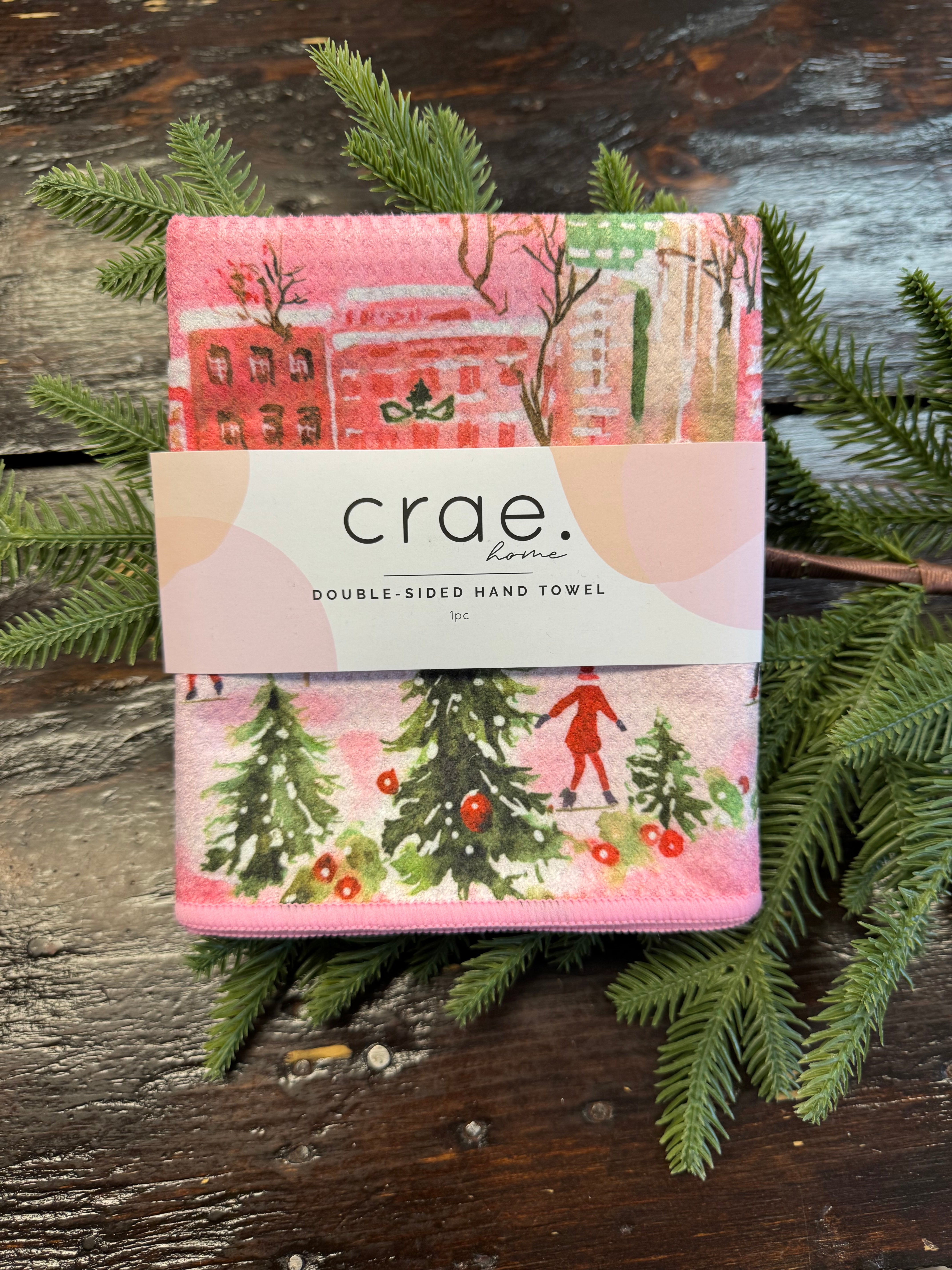 City Sidewalk Hand Towel-Tea Towels-crae-The Silo Boutique, Women's Fashion Boutique Located in Warren and Grand Forks North Dakota