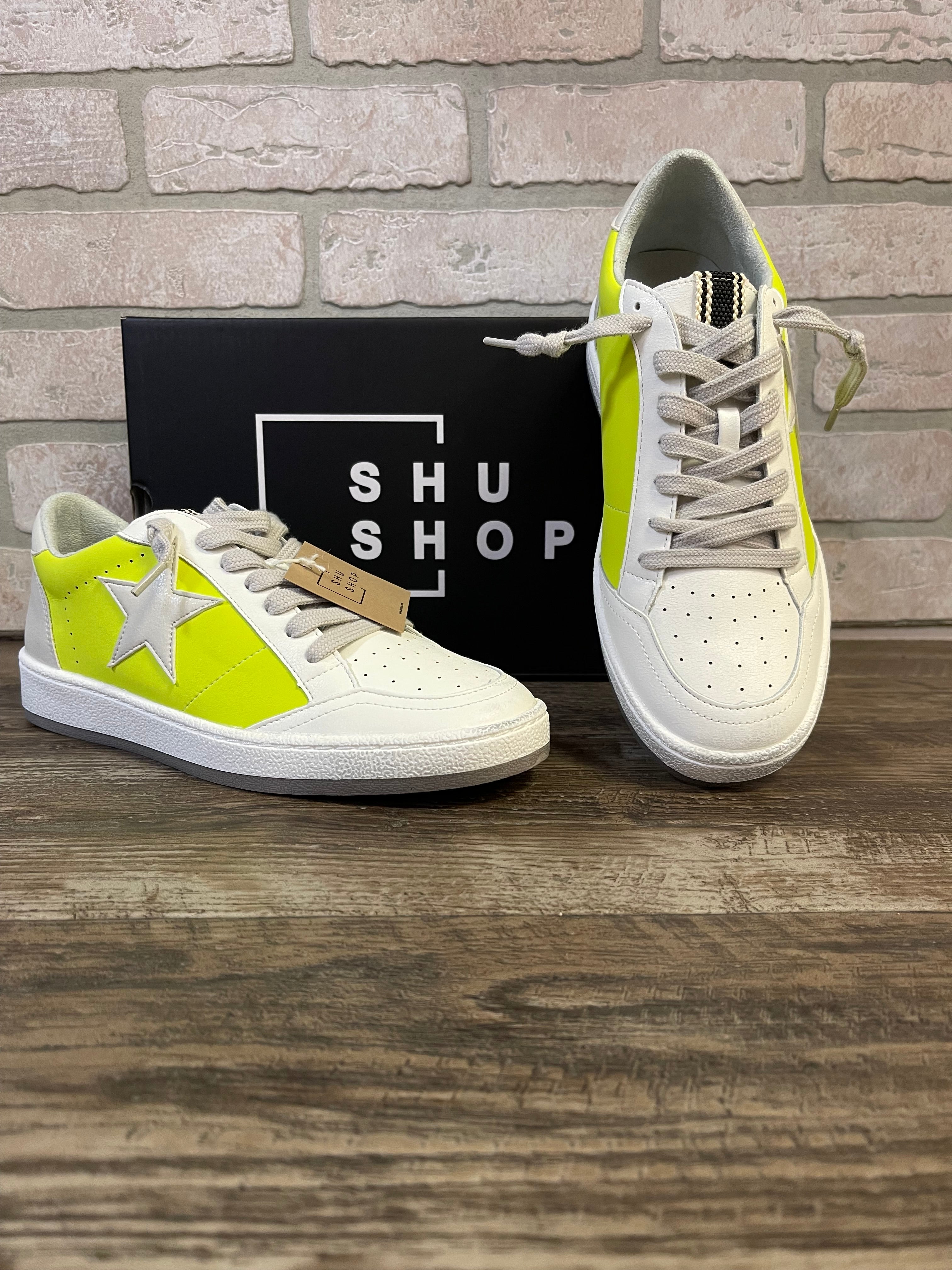 ShuShop Paz Lime Sneaker-Final Sale-Shoes-shushop-The Silo Boutique, Women's Fashion Boutique Located in Warren and Grand Forks North Dakota
